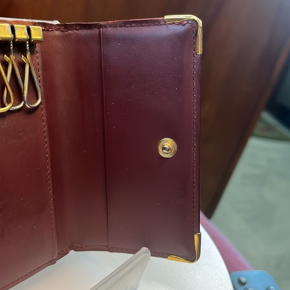 Cartier  Key Holder   6 key case holder EUC burgundy cognac all in original cond - Picture 13 of 17